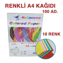 A4 Renkli Fotokopi Kağıdı 100Lü 10 Renk