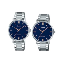 Casio Mtp-ltp-vt01d-2budf Çift Kol Saati Kadın-erkek Metalik