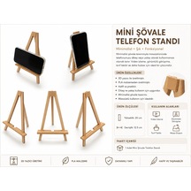Mini Şövale Telefon Standı 3d Baskı Masaüstü Telefon Tutucu