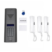 Kart Okumalı Dijital Panel Ve Telefonlu Konuşma Apartman Sistemleri 3 Daire Paket