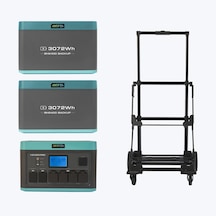 Antfea H2400 Pro Taşınabilir Güç + 2 Adet Bh2400 Yedek Batarya + H2400 Römorku 2.4 Kw / 8 Kwh