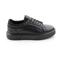 Bambi Siyah Napa Hakiki Deri Erkek Sneaker E01803410843