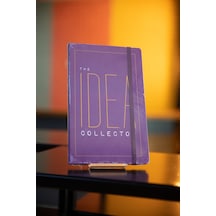 Idea Collector Mor Çizgili Defter Mor