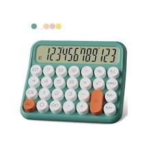 Renkli Dijital Hesap Makinesi, 15.5 Cm X 13.5 Cm, Lcd Ekranlı, Ev Ve Ofis İçin 124-Pembe