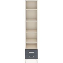 Arges Dolap 5 Raflı 2 Çekmeceli 44x30x221 Aytaşı-antrasit Aytaşı