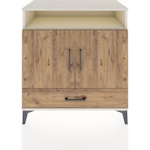Hyperion Şifonyer 4 Raflı Tek Çekmeceli 2 Kapaklı 88x44x96 Aytaşı-çam Aytası
