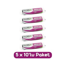 Florex Endüstriyel Jumbo Boy Çöp Torbası 80x110 Cm 10'lu Rulo Siyah 5 Rulo (50 Adet)