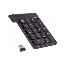 Usb Numpad Keypad Kablosuz Numerik Klavye Usb Numaratör Tuş Black