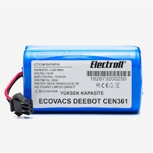 Ecovacs Deebot Cen361 Batarya 3.200mah Pil Robot Süpürge Batarya