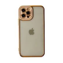 Vaveni İphone 12 Pro Max Kılıf Liva Lens Silikon - Rose Arz