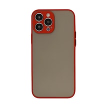 Apple Uyumlu iPhone 15 Pro Kılıf Montreal Silikon Kapak - Kırmızı 0.2M-Çok Renkli