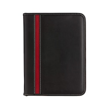 5240 Ajanda Tarihsiz Çizgili 17x24 Cm Ajanda/defter Fermuarlı Hesap Makineli Suni Deri Organize Siyah