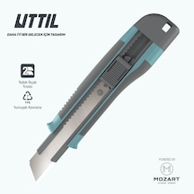 UTTIL Nmuk09 1+1 Yedekli Geliştirilmiş Ergonomi 18mm Maket Bıçağı