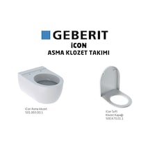 Geberit iCon Soft Asma Klozet Takımı