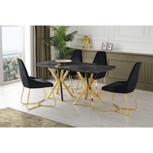 Royal High Gloss Yemek Masası 90 160 Cm 001