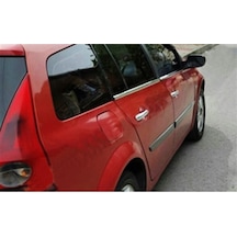 Woc Chrome Renault Megane 2 Sw Krom Cam Çıtası 2004-2010 4 Parça