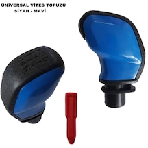 Vites Topuzu Kaliteli 5 Ileri Mandalsız Siyah-Mavi Yanak Point (551878214)