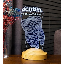 Diş Hekimi İçin 3d Dentist Led Lamba - Diş Doktoruna Özel Hediyesi Kişiye Özel Tasarım Diğer