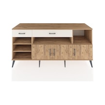 Kronos Konsol 5 Raflı 2 Çekmeceli 3 Kapaklı 176x59x83 Çam-çam/aytaşı Çam/aytaşı