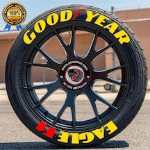 Motosiklet & Araç Goodyear 3d Oto Lastik Jant Yazısı Şerit Sticker Arma Oto Sticker 4 Adet 2.5 Cm