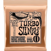 Ernie Ball P02224 - Turbo Slinky Nickel Wound 9.5-46 Elektro Git