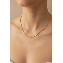 14k Gold Renk Kaplama Zincir Model Cm Kadın Kolye Renkli 13475722