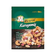 Migros 5'li Kavrulmuş Karışık Kuruyemiş 200 G - 6 Adet Tarı