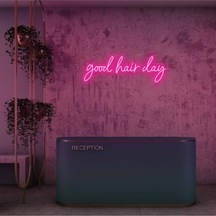 Twins Led Good Hair Day Yazılı Neon Tabela Pembe Model:model:39923366 Pembe