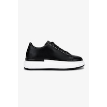 Valmenti Erkek Hakiki Deri Siyah Sneakers & Spor Ayakkabı 381 Val-19669 Erk Ayk Y25 Sıyah Siyah