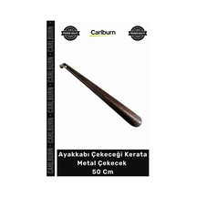 Carlburn Çekecek Sağlam Dayanıklı Kalın Demir Kahverengi Ayakkabı Çekeceği Kerata Metal Çekecek 50 Cm