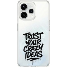 Oppo Reno 15 - Reno 15f Uyumlu Crazy Trust Baskılı Silikon Kılıf Renkli
