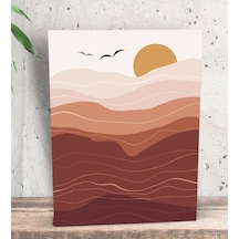 Bk Gift Minimalist Landscape Tasarımlı Dekoratif Mini Kanvas Tabl (506660598)