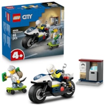LEGO® City Polis Motosikleti Takibi 60455 - 4 Yaş ve Üzeri Çocuklar için Yaratıcı Oyuncak Yapım Seti (65 Parça)