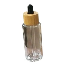 Damlalıklı Bambu Kapaklı Cam Şişe 30 Ml 240 Adet
