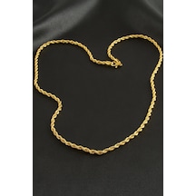 Burgulu Zincir Kolye 60 Cm-sarı N162 Çok renkli