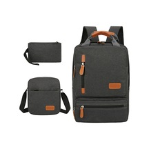 Springsun Kadın Erkek Laptop Sırt Çantası 3'lü Sırt Çantası Seti Laptop Sırt Çantası Omuz Çantası Küçük Cep