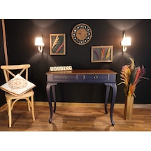 Wooding 100 Cm Çekmeceli Masif Lacivert Ceviz Dresuar (548588022) Ceviz