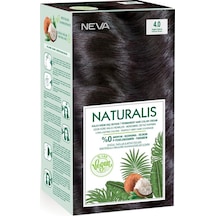 Nevacolor Naturalis Vegan Kalıcı Krem Saç Boyası Seti 4.0 Yoğun K
