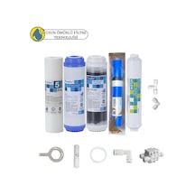 Purefer Açık Kasa Çift Karbonlu Sertifikalı 5li Vontron Helixfil Yüksek Tds Mebran 5li