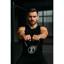 2 Kg Çaydanlık Tipi Dambıl Kettlebell Ağırlık Siyah Tek Ebat