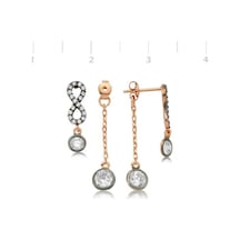 Gumush Gümüş Zincirli Sonsuzluk Bayan Küpe N11.54831 Gumush Gümüş Zincirli Sonsuzluk Bayan Küpe N11.54831