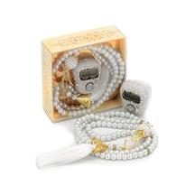 Taşlı Zikirmatik - İnci Tesbihli Set 10 Adet