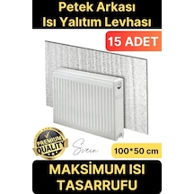 15 Adet Petek Arkası Isı Yalıtım Levhası Radyatör İzolasyon Kalorifer Ev Ofis Tasarruf Arkalığı