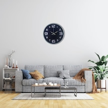 36 Cm Gri Dekoratif Duvar Saati Diğer 92425640