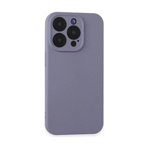 Apple iPhone Uyumlu  15 Pro Kılıf Nano İçi Kadife Silikon - Lila