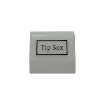 Karlobi - Pleksi Tip Box Bahşiş Kutusu Buz Beyaz 20x13x12 Cm