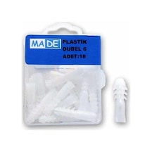 Plastik Dubel 6mm 1 Kutu:18 Adet St-01