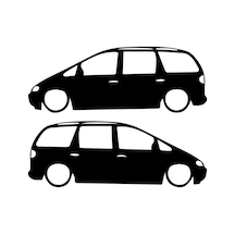Volkswagen Sharan Gölge Sticker Sharan Sticker Volkswagen Sticker