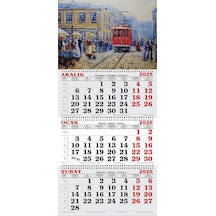 2026 Yılı Gemici Takvimi-beyoğlu'nda Tramway Tablo
