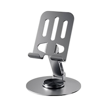 Lexroo Taşınabilir Katlanabilir 360 Dönebilen Karbon Çelik Tasarımlı Telefon Ve Tablet Standı